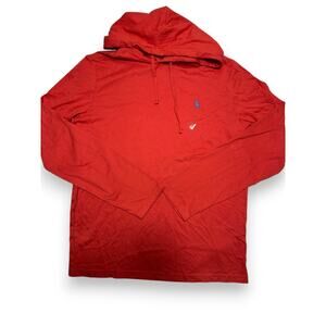 NWOT Polo Ralph Lauren Red Long Sleeve Lightweight Hoodie Mens SIze Small